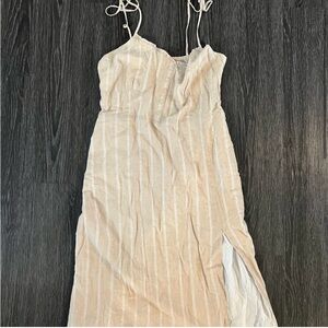 NWT Striped Linen Dress by Abercrombie, Size L